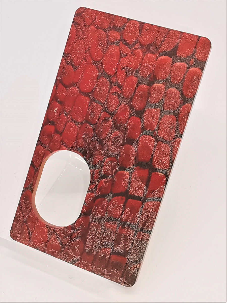 Porte gravée SvF Mods Original - Engraved SvF Panel - 2 half Heads Croco