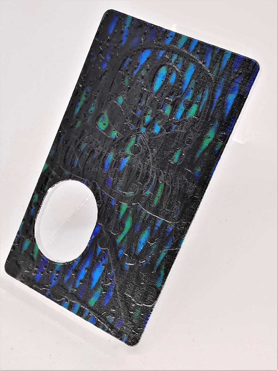 Porte gravée SvF Mods Original - Engraved SvF Panel - Dark Blue central Head
