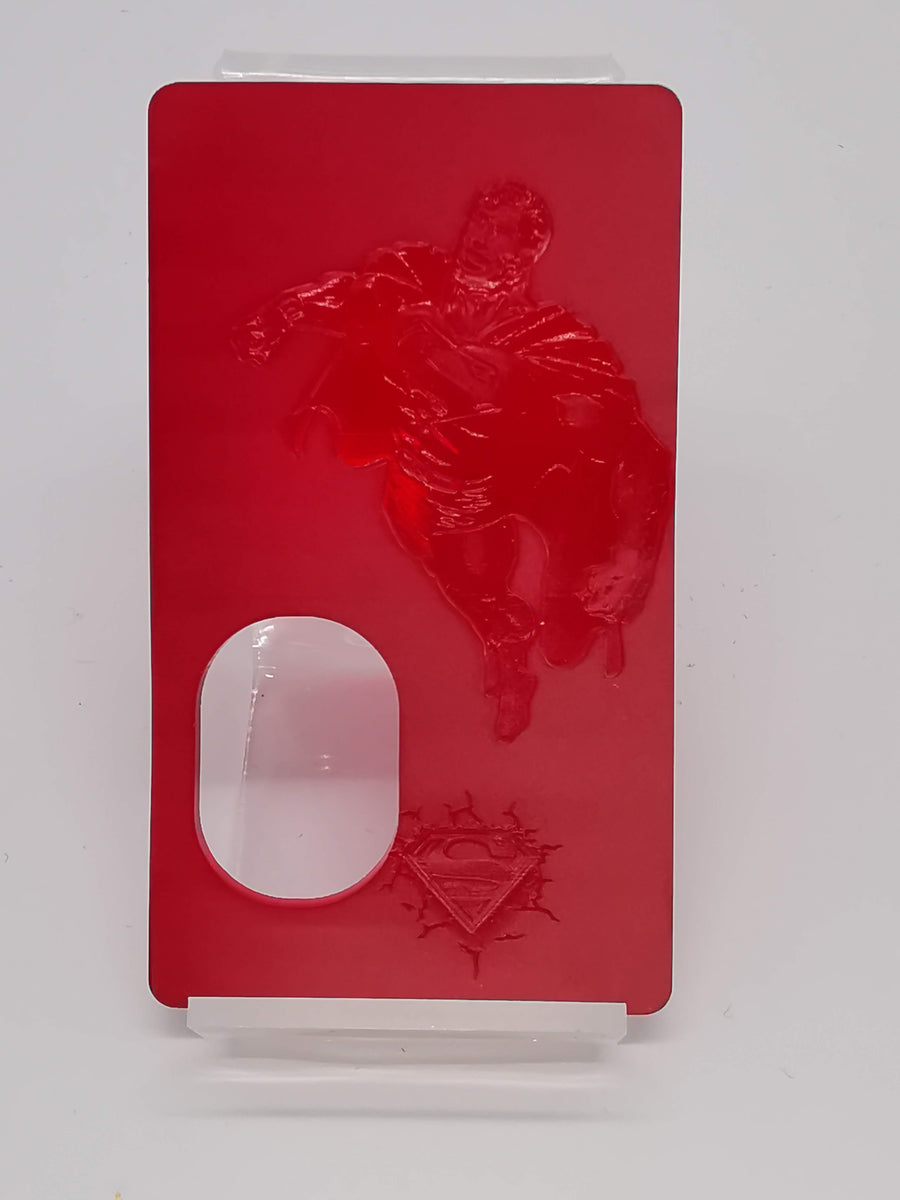 Porte gravée SvF mod Original - Engraved SvF Mod Original Panel - Red Superman