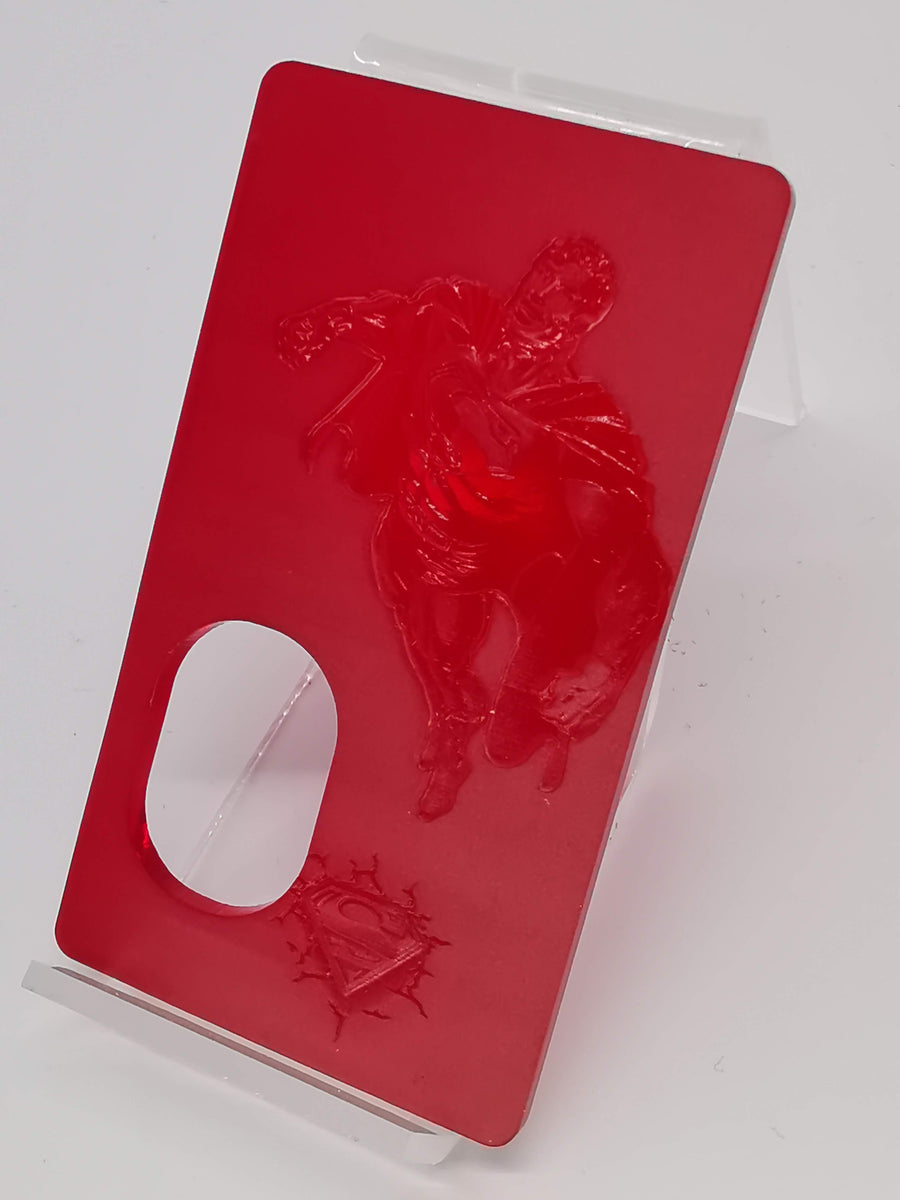 Porte gravée SvF mod Original - Engraved SvF Mod Original Panel - Red Superman