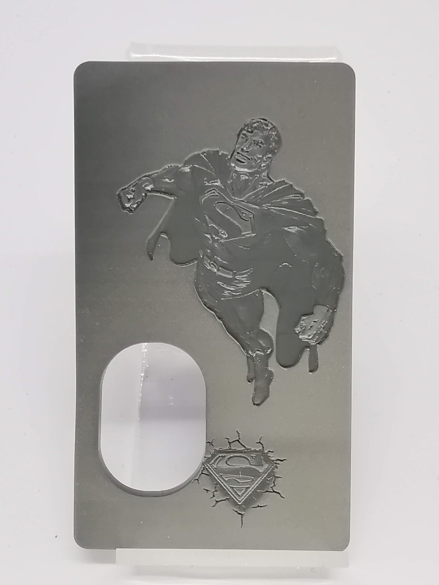 Porte gravée SvF mod Original - Engraved SvF Mod Original Panel - Gray Superman