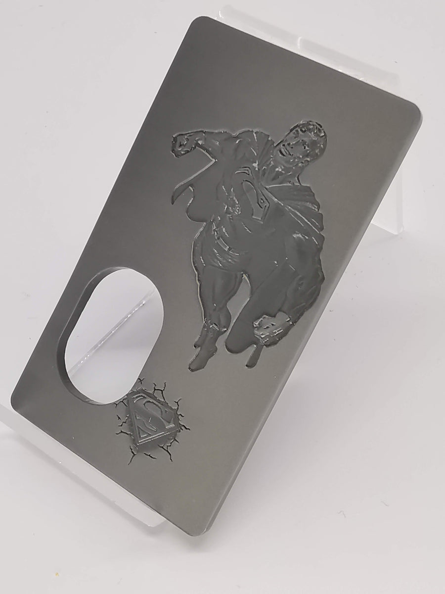 Porte gravée SvF mod Original - Engraved SvF Mod Original Panel - Gray Superman