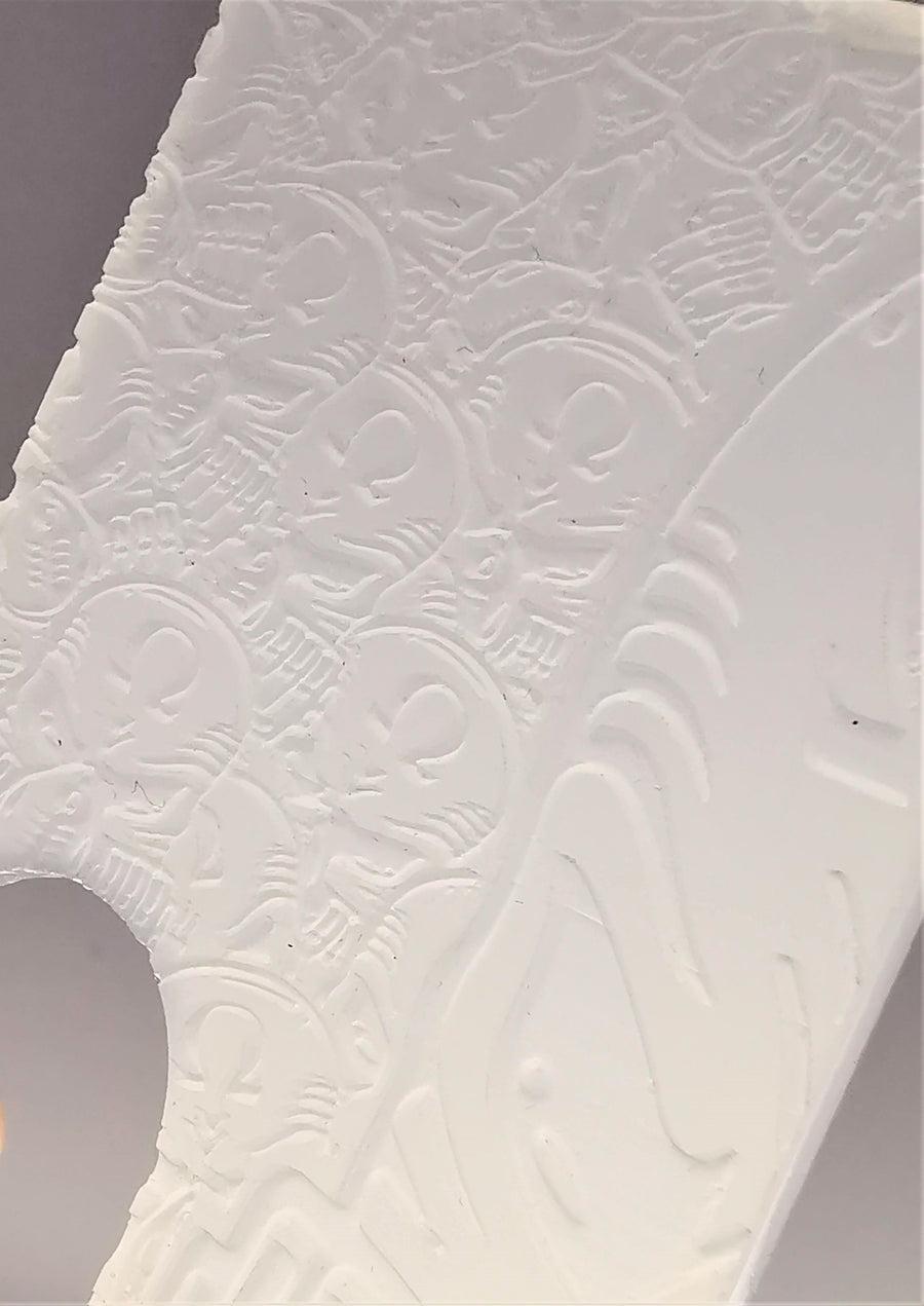 Porte gravée SvF mod Original - Engraved SvF Mod Original Panel - White Half Head