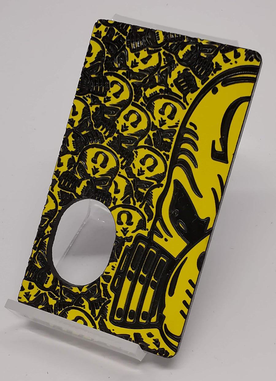 Porte gravée BF mod - Engraved BF Mod Panel -  Black and Yellow