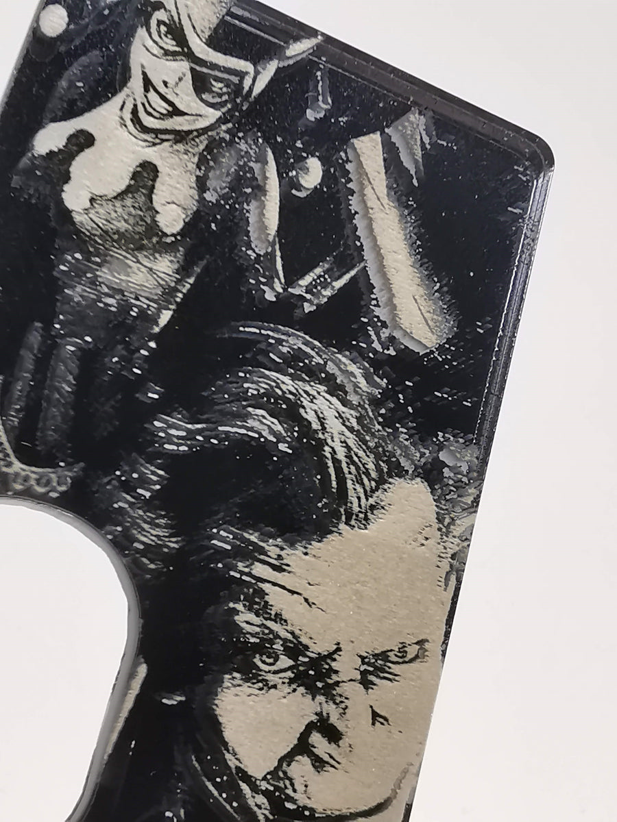 Porte gravée V4 SVF Mods - Engraved Panel -  Black Harley and Joker