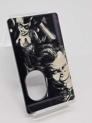 Porte gravée V4 SVF Mods - Engraved Panel -  Black Harley and Joker