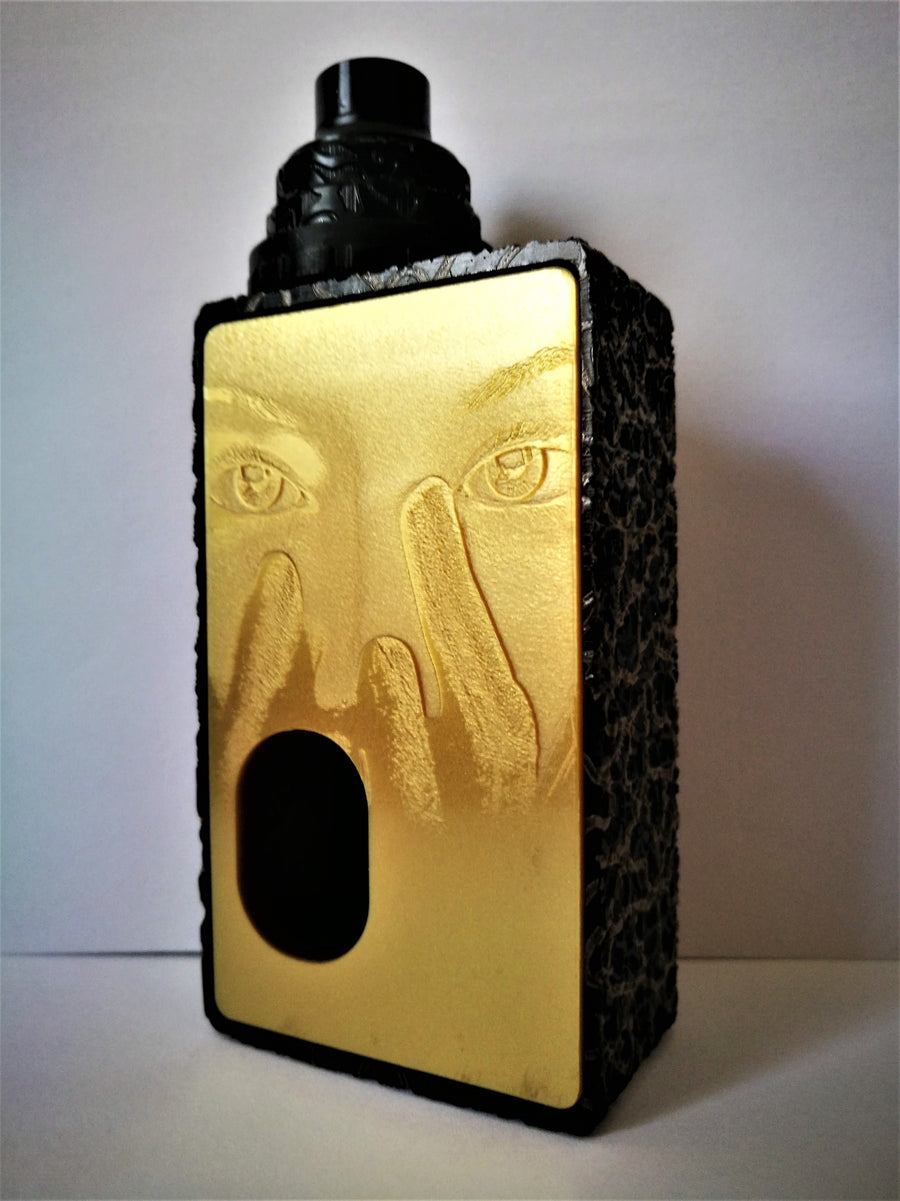 Porte gravée BF mod - Engraved BF Mod Panel - Mask Gold