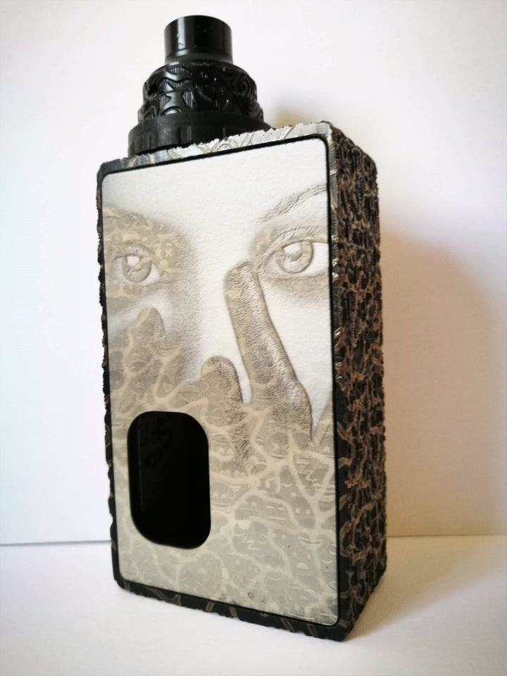 Porte gravée BF mod SVF V4 - Engraved BF Mod Panel - Mask Silver