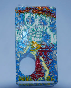 SvF V5 Engraved Front Panel -  Porte gravée pour SvF V5 (devant) - One Piece Light Blue
