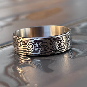 DamasWood Beauty Ring Titanium 22 mm #W029