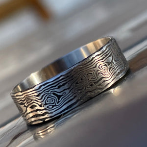 DamasWood Beauty Ring Titanium 22 mm #W029