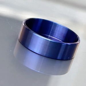 Beauty Ring Wowsers Purple blue 22/24 Titanium #WS003