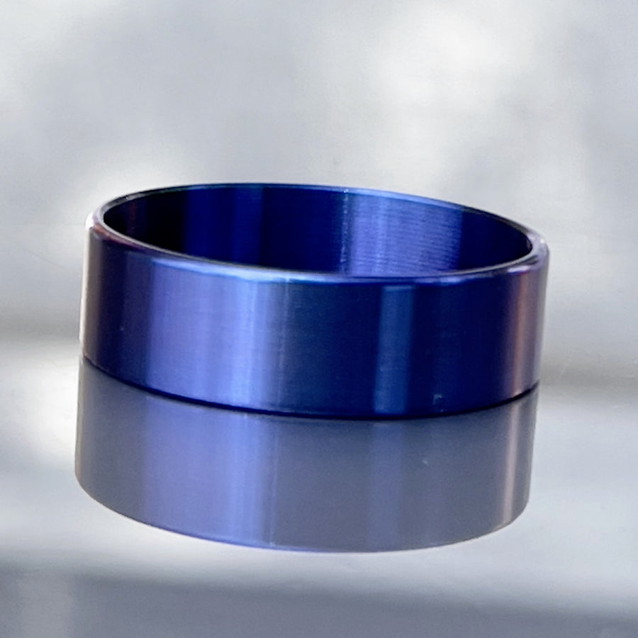 Beauty Ring Wowsers Purple blue 22/24 Titanium #WS003