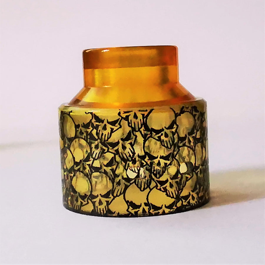 Top Cap ultem gravé pour Hadaly RDA - Engraved Top Caps Hadaly RDA ReseT Skulls